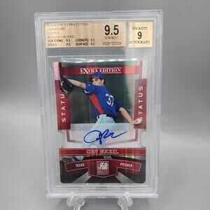 2010 Donruss Elite Extra Edition /50 Cody Buckel #30 Auto Becketts Grade 9.5